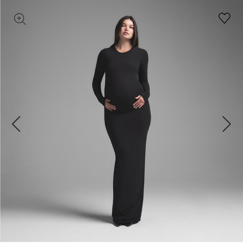 Skims Black Maternity Dress- size small